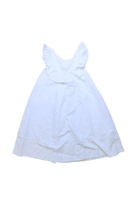 A White Sleeveless Dresses from Country Road in size 6T for girl. (Front View)