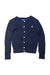 A Navy Cardigans from Polo Ralph Lauren in size 5T for girl. (Front View)