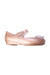 A Gold Flats from Mini Melissa in size 5T for girl. (Front View)