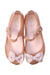 A Gold Flats from Mini Melissa in size 5T for girl. (Back View)