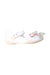 A White Flats from Mini Melissa in size 5T for girl. (Front View)