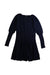 A Navy Sweater Dresses from DKNY in size 4T for girl. (Front View)