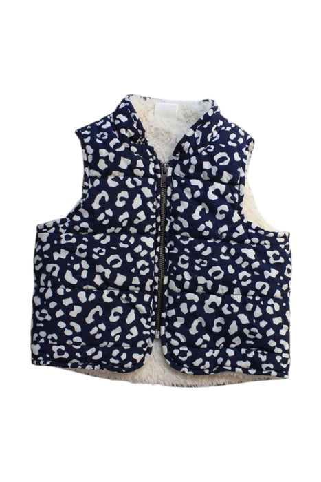A Navy Outerwear Vests from Seed in size 12-18M for girl. (Front View)