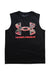 A Black Sleeveless T Shirts from Under Armour in size 10Y for boy. (Front View)