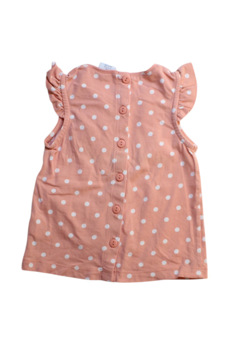 A Pink Sleeveless Tops from Polarn O. Pyret in size 3T for girl. (Back View)