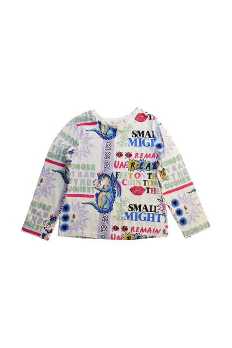 A Multicolour Long Sleeve Tops from Cath Kids London in size 4T for girl. (Front View)
