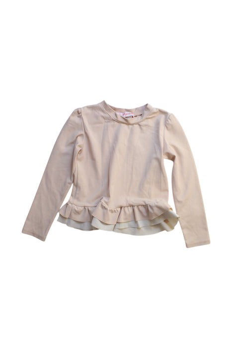 A Beige Rash Guards from Folpetto in size 2T for girl. (Front View)
