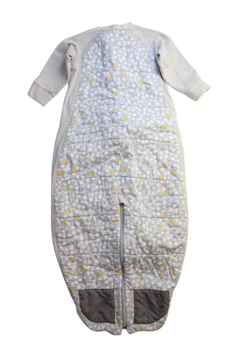 A Grey Sleepsacs from ErgoPouch in size 4T for neutral. (Back View)