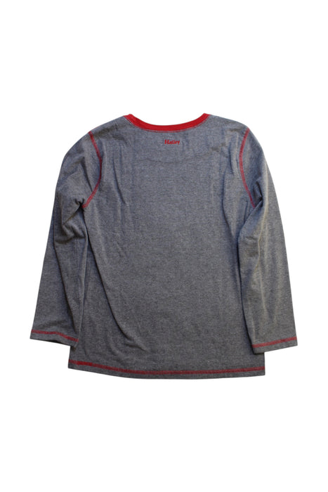A Grey Long Sleeve T Shirts from Hatley in size 7Y for boy. (Back View)