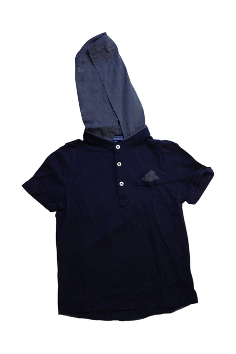 A Navy Short Sleeve Polos from Nicholas & Bears in size 8Y for boy. (Front View)