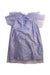 A Purple Short Sleeve Dresses from Velveteen in size 5T for girl. (Back View)