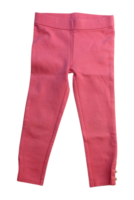 A Pink Leggings from Janie & Jack in size 5T for girl. (Front View)