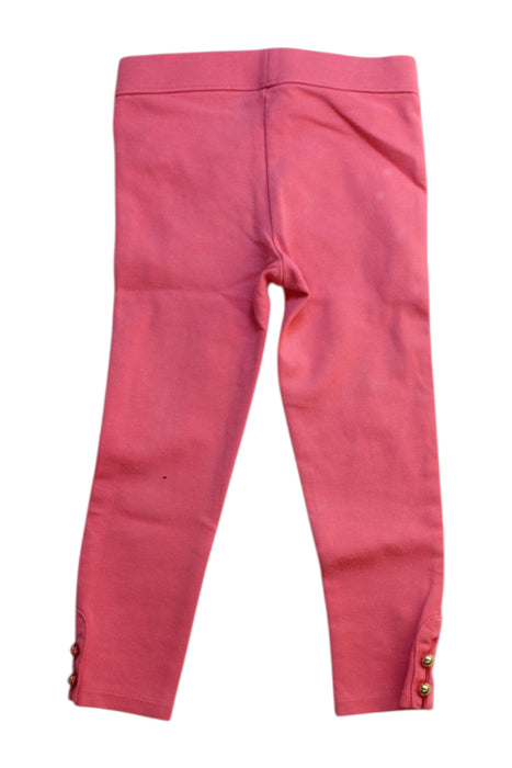 A Pink Leggings from Janie & Jack in size 5T for girl. (Back View)
