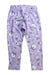 A Purple Leggings from Le Petit Pumm in size 3T for girl. (Front View)