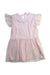 A Pink Short Sleeve Dresses from La Compagnie des Petits in size 4T for girl. (Front View)