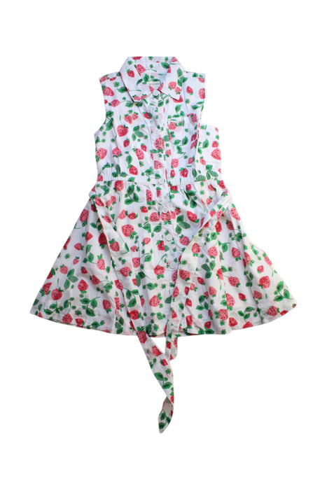 A Multicolour Sleeveless Dresses from Crewcuts in size 5T for girl. (Front View)