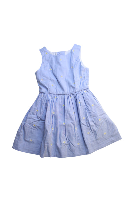 A Blue Sleeveless Dresses from Polo Ralph Lauren in size 4T for girl. (Front View)
