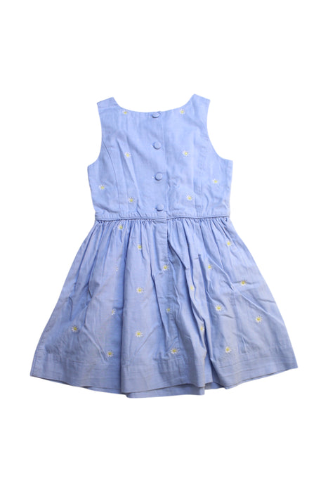 A Blue Sleeveless Dresses from Polo Ralph Lauren in size 4T for girl. (Back View)