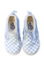 A Blue Slip Ons from Vans in size 3T for girl. (Back View)