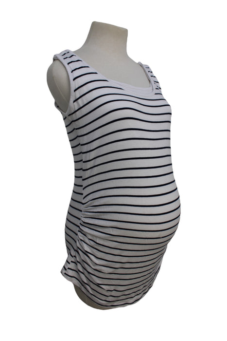 A White Sleeveless Tops from Seraphine in size Maternity-L for maternity. (Back View)