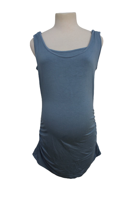 A Blue Sleeveless Dresses from Seraphine in size Maternity-L for maternity. (Front View)