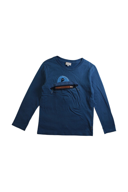 A Blue Long Sleeve T Shirts from Paul Smith in size 6T for boy. (Front View)