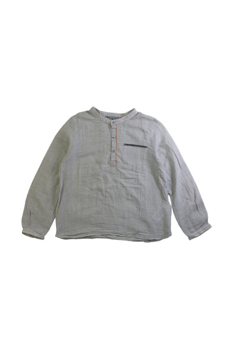 A Grey Long Sleeve Shirts from Bonpoint in size 6T for boy. (Front View)