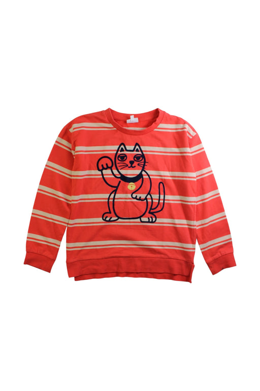 A Red Long Sleeve Tops from Seed in size 8Y for girl. (Front View)