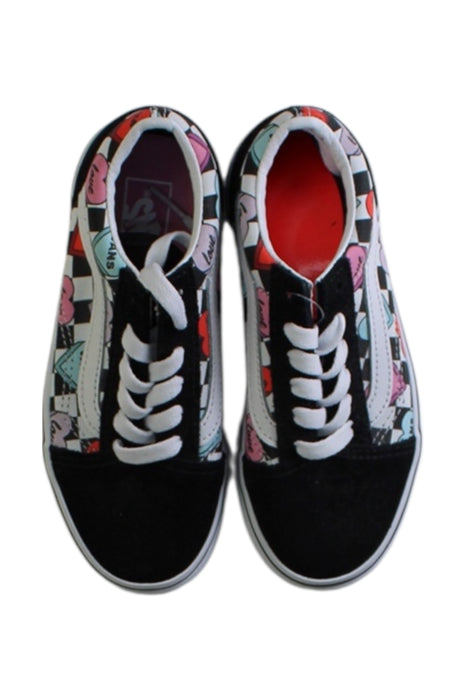A Multicolour Sneakers from Vans in size 6T for girl. (Back View)