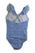 A Blue Swimsuits from Copenhagen Delights in size 6T for girl. (Back View)
