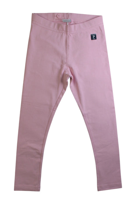 A Pink Leggings from Polarn O. Pyret in size 5T for girl. (Front View)