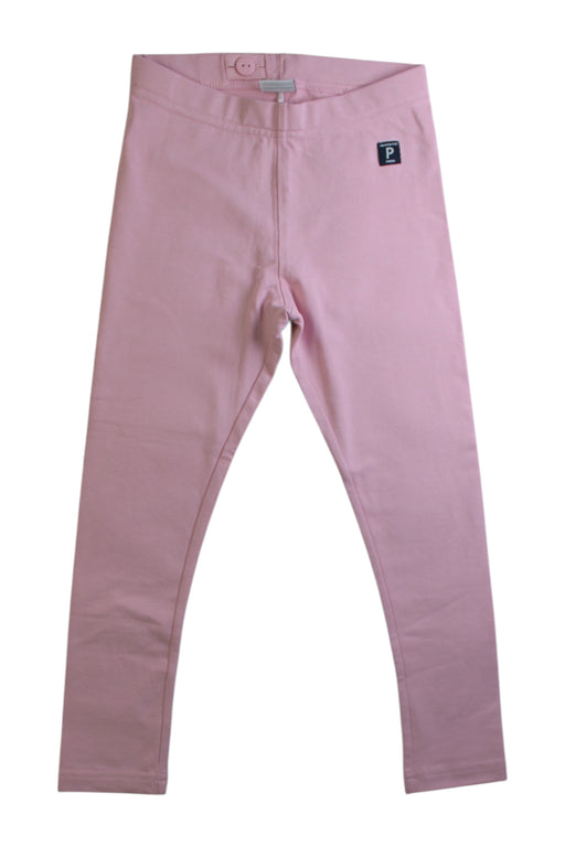 A Pink Leggings from Polarn O. Pyret in size 5T for girl. (Front View)