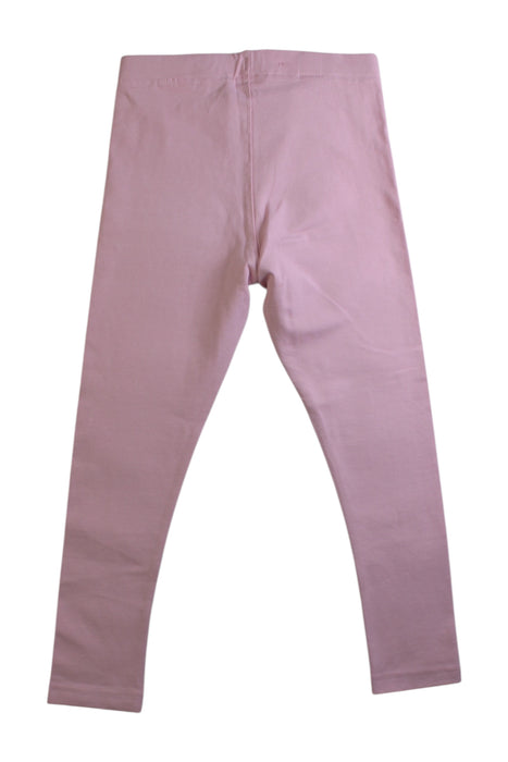 A Pink Leggings from Polarn O. Pyret in size 5T for girl. (Back View)