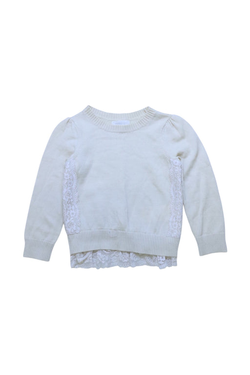 A White Knit Sweaters from Nicholas & Bears in size 2T for girl. (Front View)