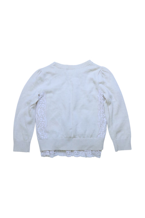 A White Knit Sweaters from Nicholas & Bears in size 2T for girl. (Back View)