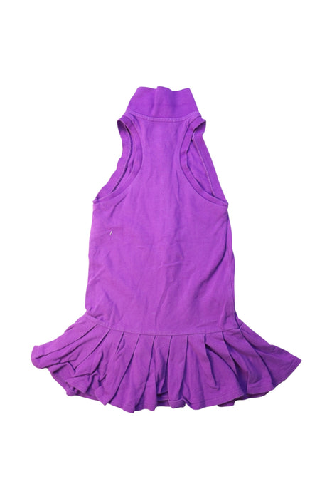 A Purple Sleeveless Dresses from Ralph Lauren in size 4T for girl. (Back View)