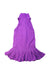 A Purple Sleeveless Dresses from Ralph Lauren in size 4T for girl. (Back View)