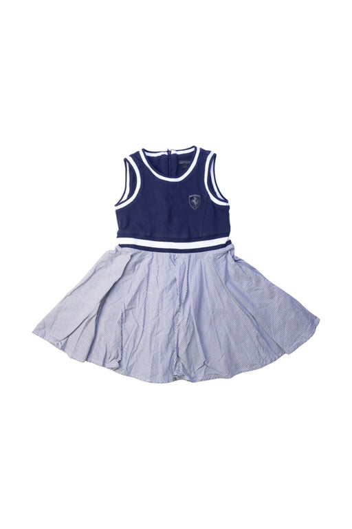 A Navy Sleeveless Dresses from Ferrari in size 2T for girl. (Front View)