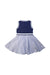 A Navy Sleeveless Dresses from Ferrari in size 2T for girl. (Back View)