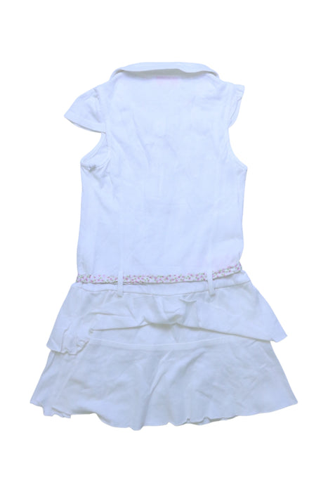 A White Sleeveless Dresses from Nicholas & Bears in size 4T for girl. (Back View)