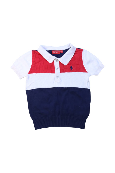 A Multicolour Short Sleeve Polos from Ferrari in size 2T for girl. (Front View)