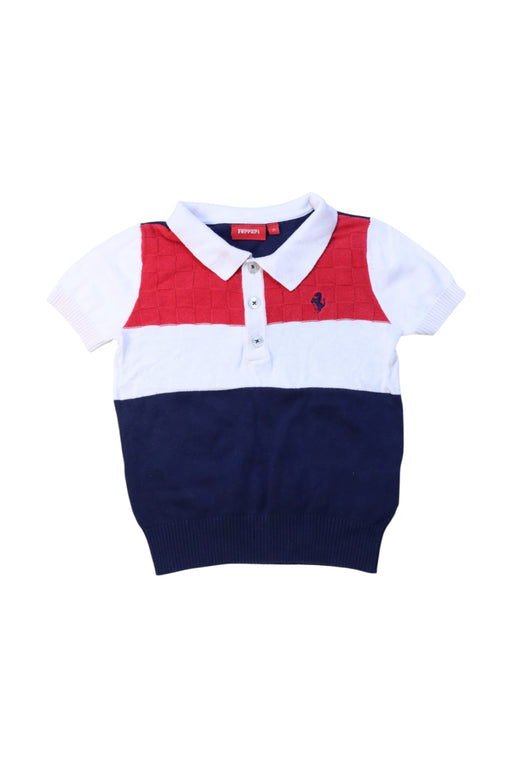 A Multicolour Short Sleeve Polos from Ferrari in size 2T for girl. (Front View)