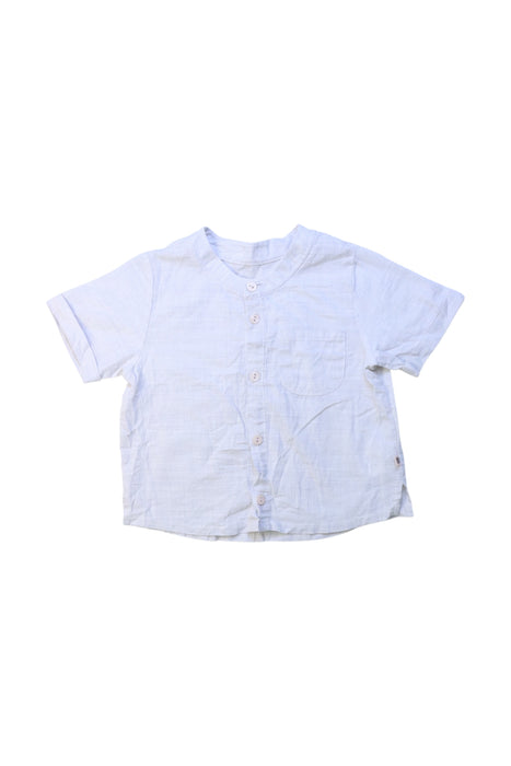 A White Short Sleeve Shirts from Happy Prince in size 12-18M for girl. (Front View)
