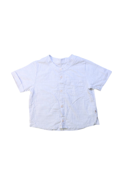 A White Short Sleeve Shirts from Happy Prince in size 12-18M for girl. (Front View)