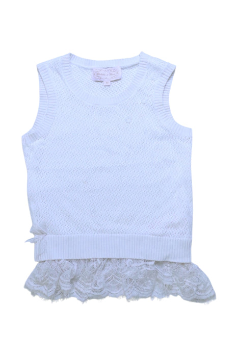 A White Sleeveless Tops from Nicholas & Bears in size 4T for girl. (Front View)