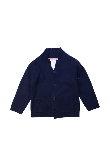 A Navy Cardigans from Jacadi in size 12-18M for girl. (Front View)