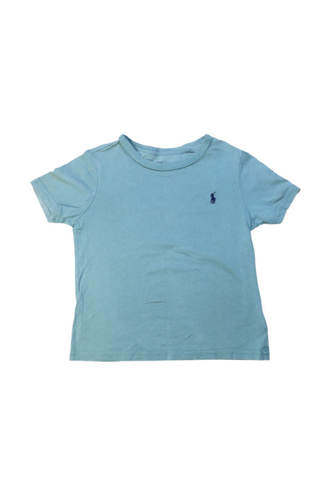 A Blue Short Sleeve T Shirts from Ralph Lauren in size 18-24M for girl. (Front View)