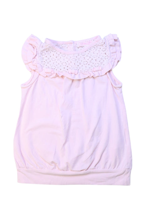 A Pink Sleeveless Tops from Nicholas & Bears in size 4T for girl. (Front View)