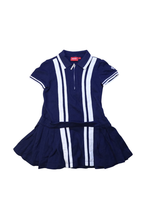 A Navy Short Sleeve Dresses from Ferrari in size 2T for girl. (Front View)