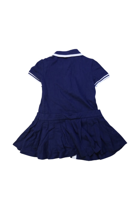 A Navy Short Sleeve Dresses from Ferrari in size 2T for girl. (Back View)